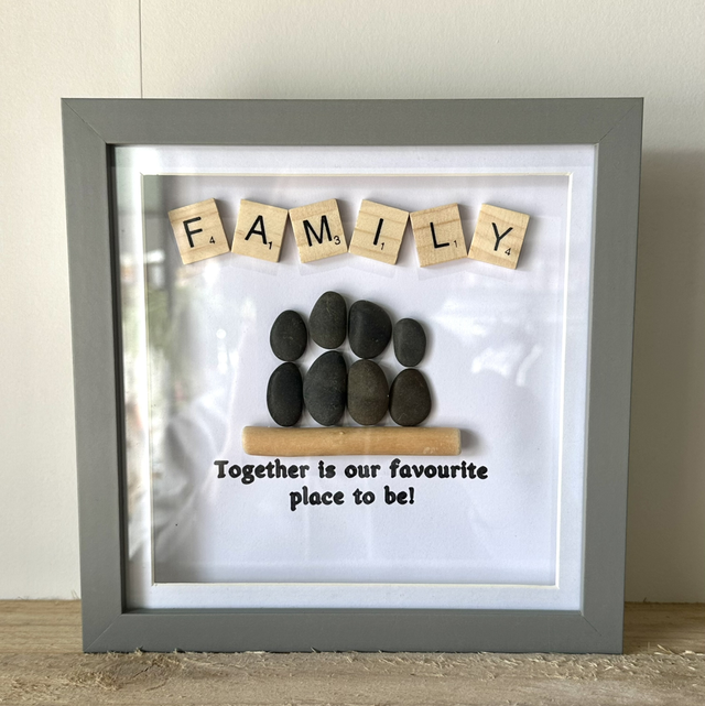 Family Pebble Art