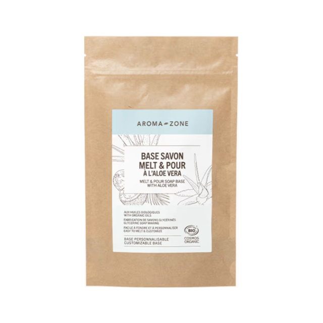 Base de savon Melt and Pour BIO à l'aloe vera