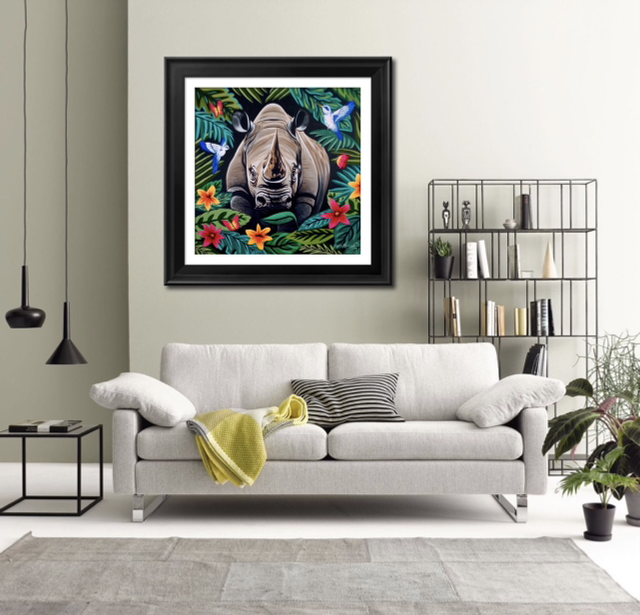 ‘Radiant Rhino’ Original Painting