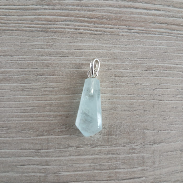 Dames hanger Aquamarijn - 925 zilver (9.008)