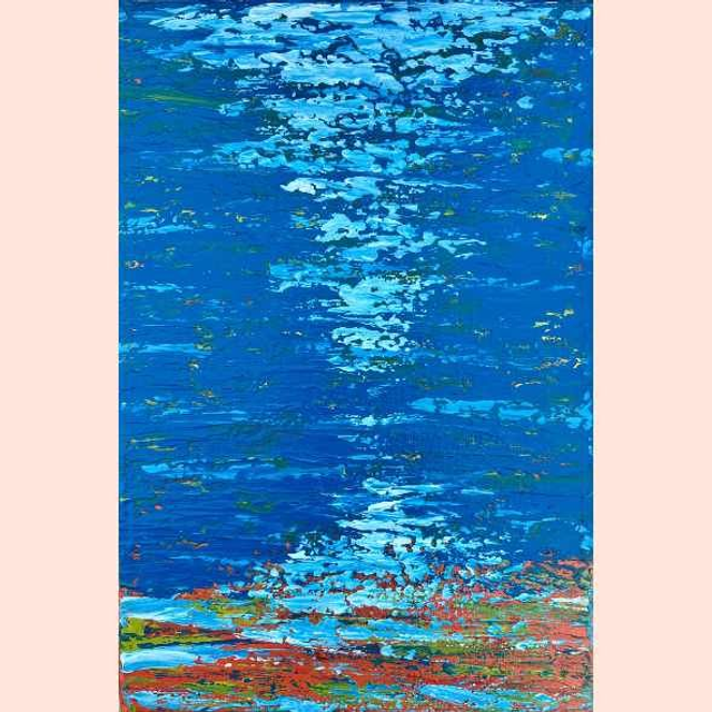 Blue and Orange 20x30cm / 8x12"