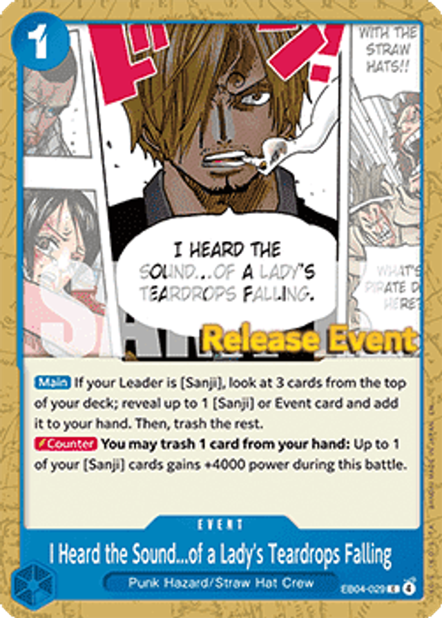 I Heard the Sound...of a Lady's Teardrops Falling