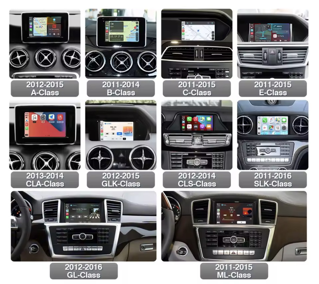 CarPlay Android Auto Mercedes Benz A B C E CLA GLA GLK ML