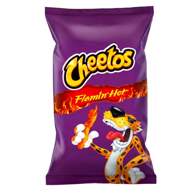 Cheetos Flamin' Hot, bastoncini di mais al formaggio piccante