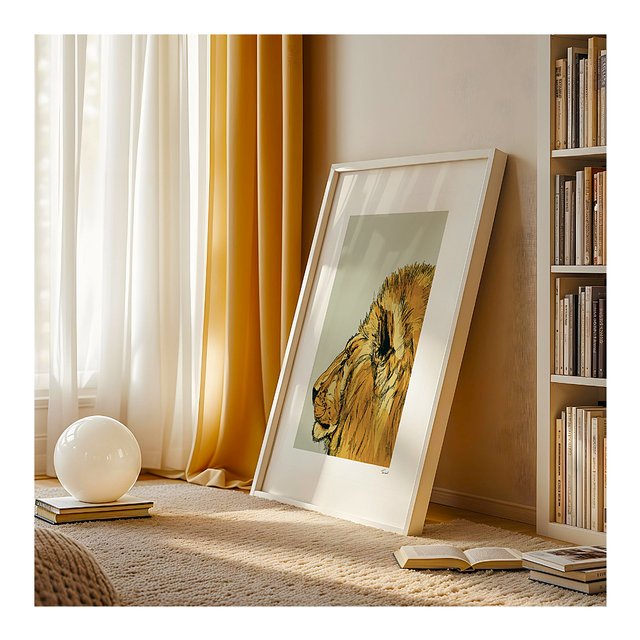&#039;Lion&#039; art print