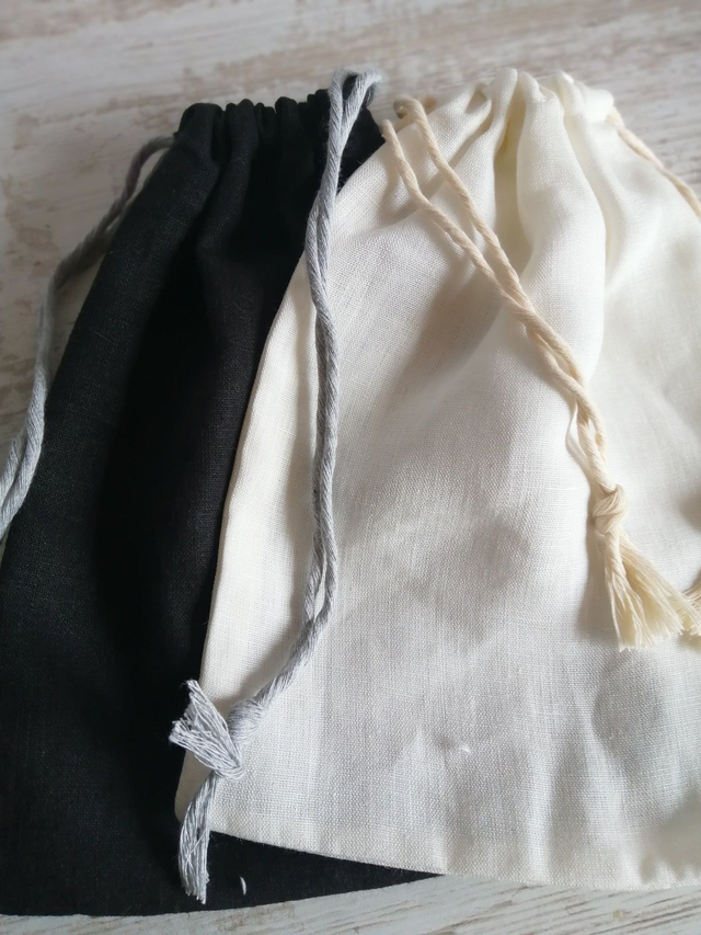 pochon 25x35cm en lin français