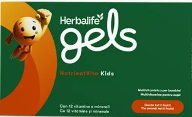 Herbalife® Gels NutrientVita Kids – Gelatine Masticabili con 12 Vitamine e Minerali per la Crescita