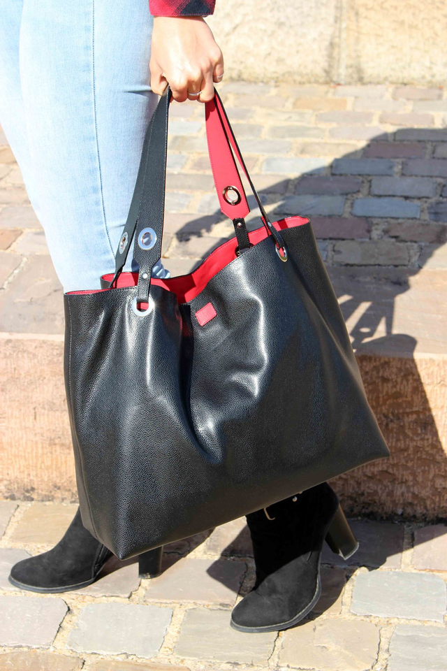 Le Caroline - Noir&amp;Corail - GrandFormat