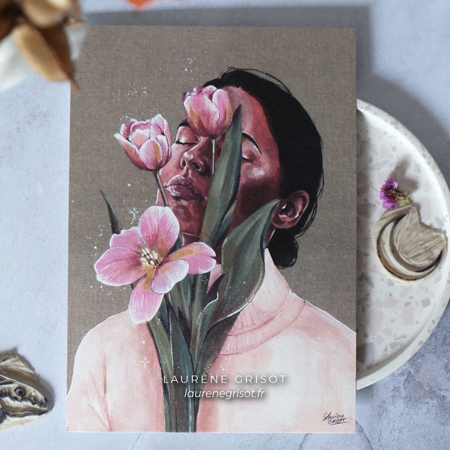 Flower woman (tulips)