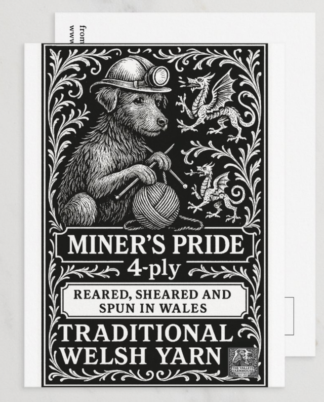 Miner's Pride Yarn Postcard