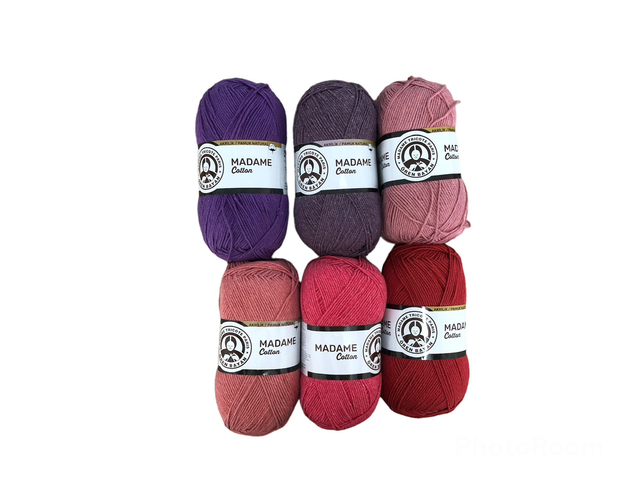 Madame Tricote Cotton DK - Pinks/Reds/Purples