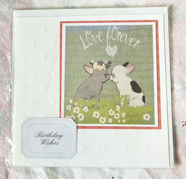 Love Forever Puppies - Birthday Card