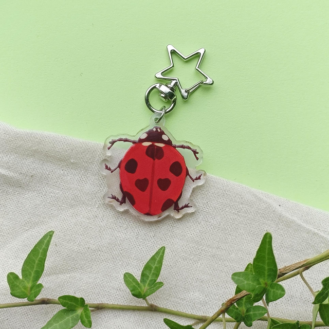 ladybuggy - acrylic keychain