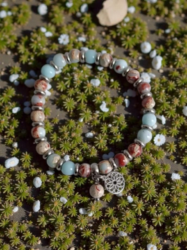 Bracelet Jaspe Aqua Terra - Ancrage & Sérénité