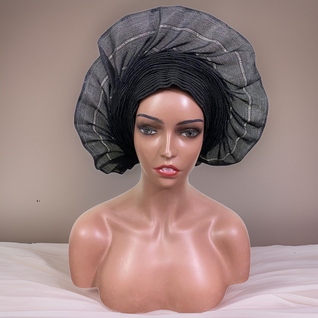 Ready to Wear Gele | Black - Ziagu 
