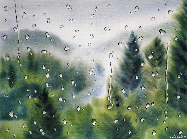 Lluvia en el bosque - 31 x 41 cm (1)