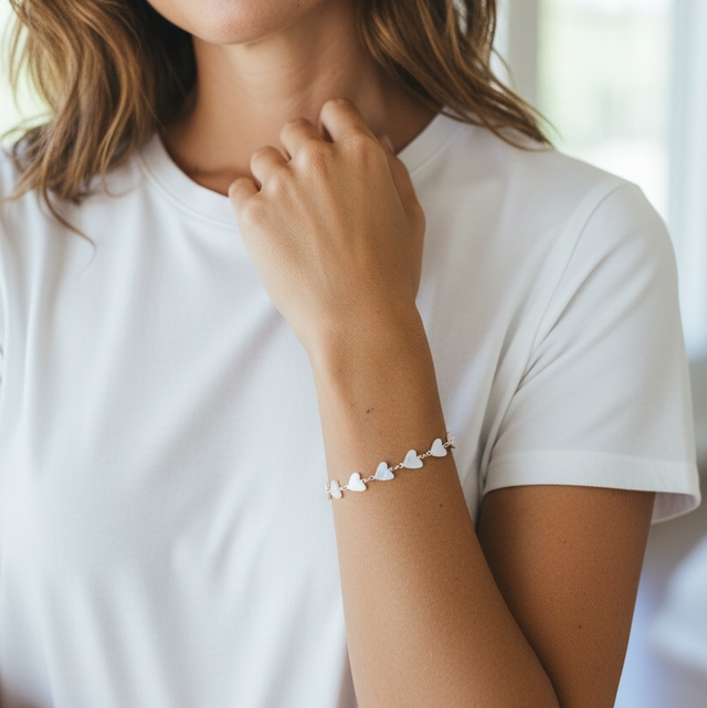 Bracelet multi cœurs 