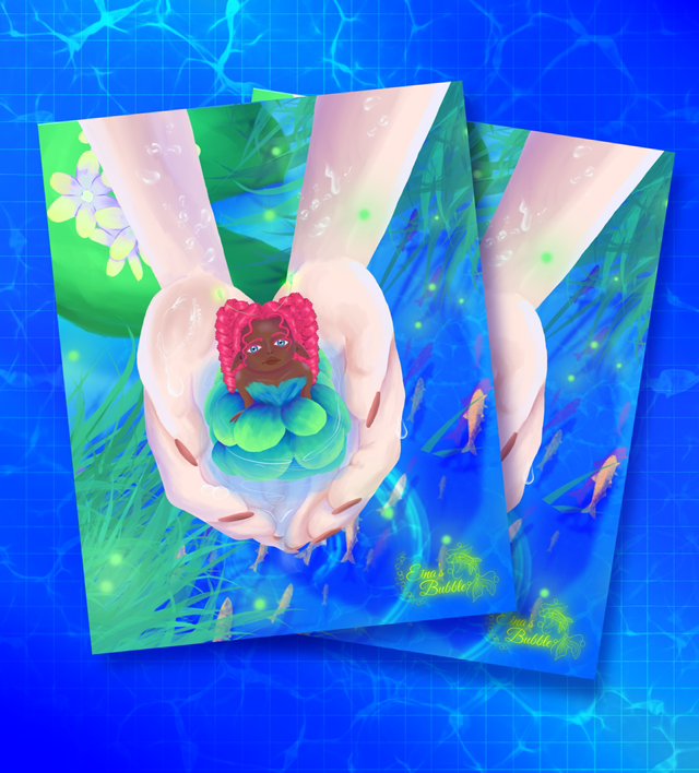 Illustration « Lac magique » Fée des eaux 