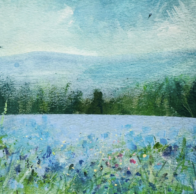 Original Painting- Small Landscape- ‘Come with Me to the Blue Yonder’