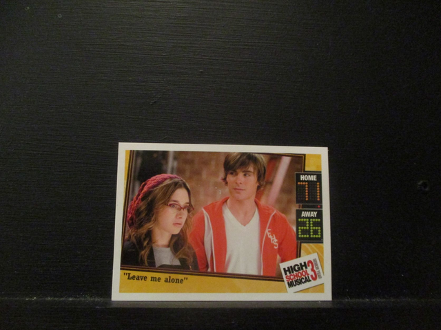 "Leave Me Alone" - Quote Card High School Musical 3 Senior Year Original Trading Card