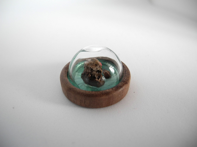 Snow monkey in a hot spring - miniature pendant for Japan enthusiasts