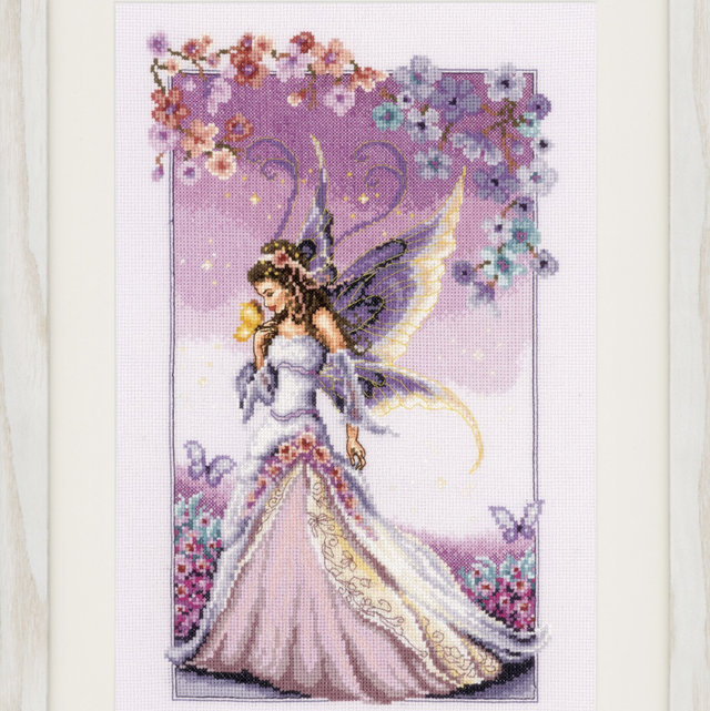  Counted Cross Stitch Kit: Purple Fairy by Vervaco 