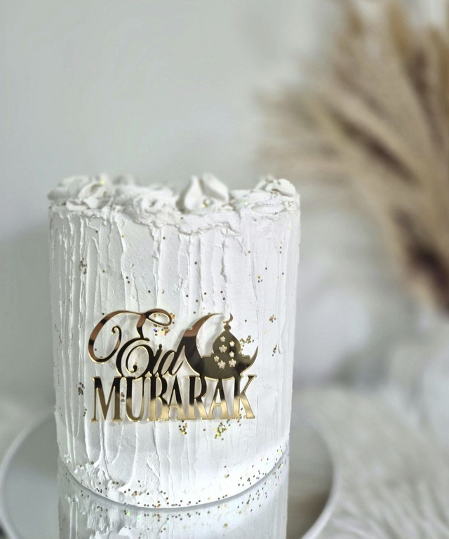 Face topper acrylique Eid mubarak 