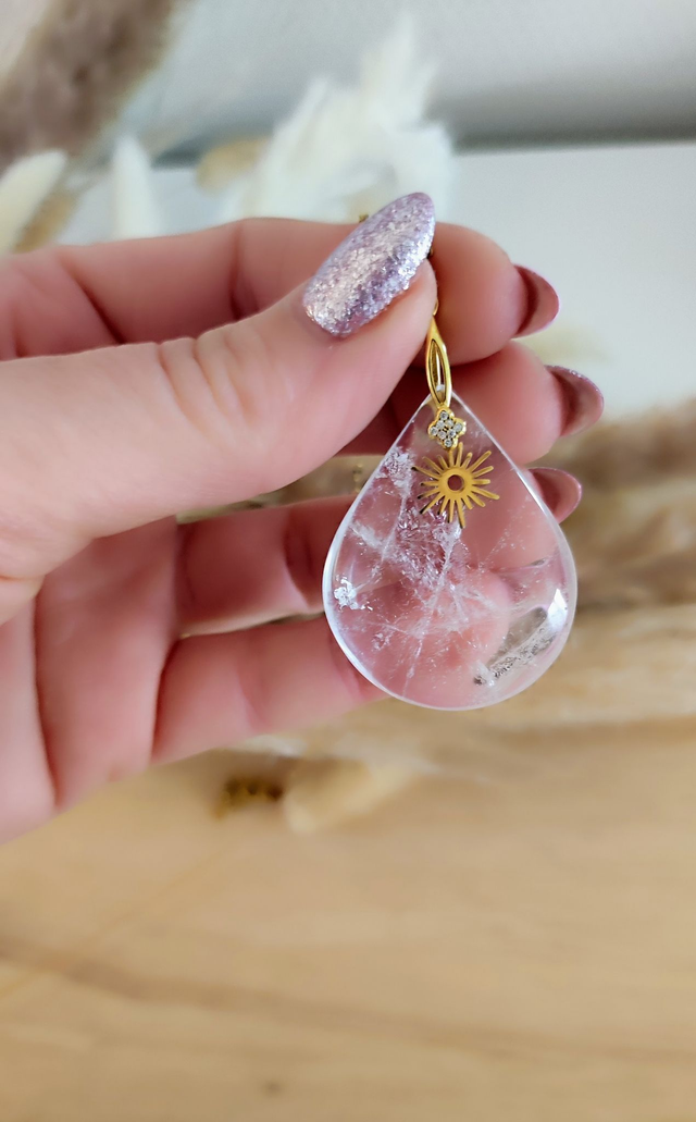 Pendentif Cristal de roche AA