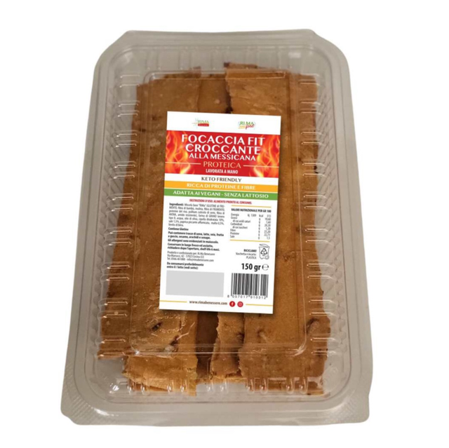 Focaccia fit croccante proteica alla messicana