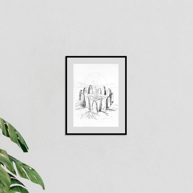 Sacred Stone Circle (Ink - Print only)