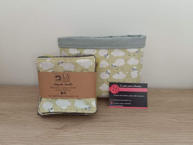 Panière et ses cotons nuage