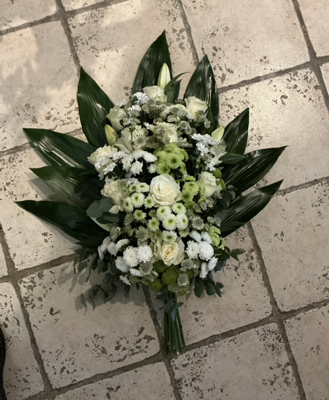 Dernier hommage - gerbe piquée