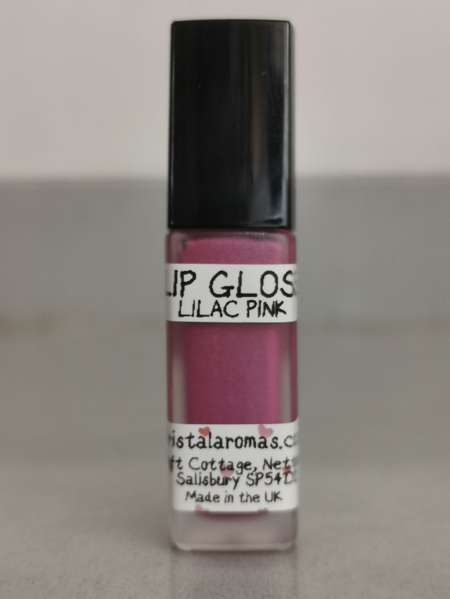 Lip Gloss (GLASS) Lilac Pink- Organic Ingredients.  7g