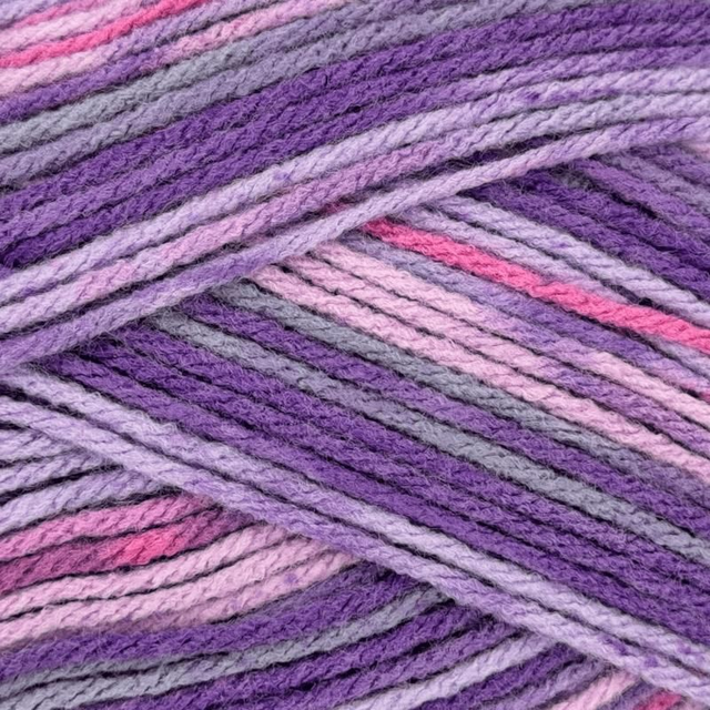 Woolcraft Baby Cakes Blanket in a Ball Aran 300g - 10 Purple Rain