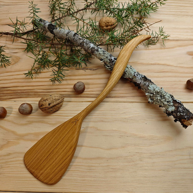 Spatule en merisier style "queue de renard"-C278