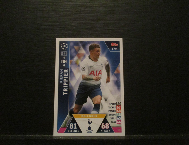 Kieran Trippier - UEFA Champions League Match Attax 2018/19 Original Trading Card #183
