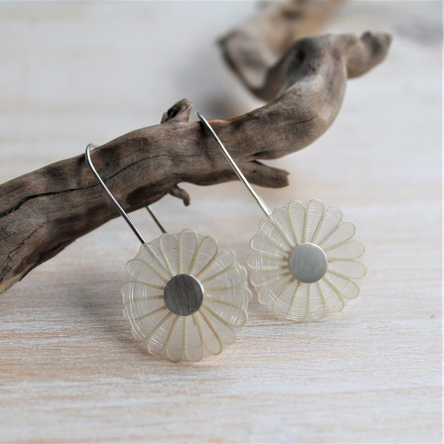 Boucles d'oreilles tissées en crin de cheval