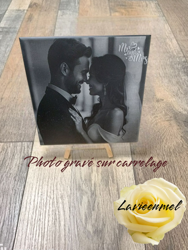 gravure photo carrelage