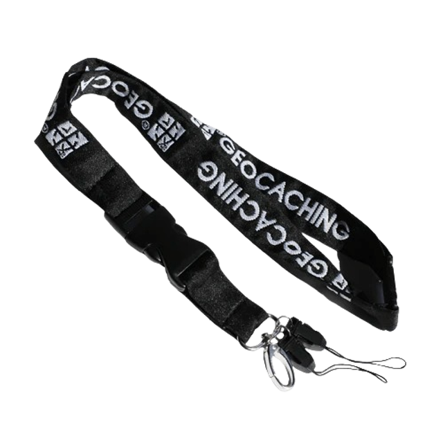 Lanyard officiel Geocaching® noir
