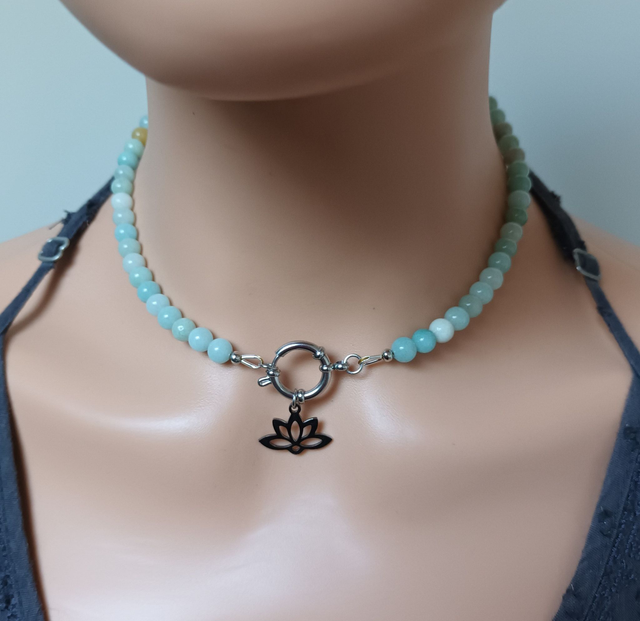 Collier en amazonite de chine