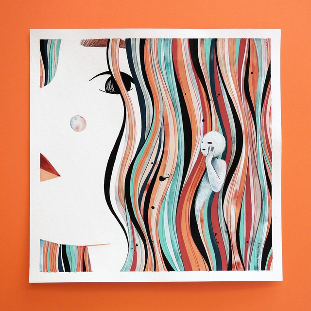 MURMURES // oeuvre originale, 30 x 30 cm