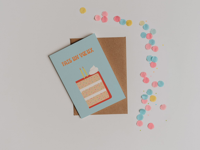 Feliz cumpleaños - Gateau Carte 