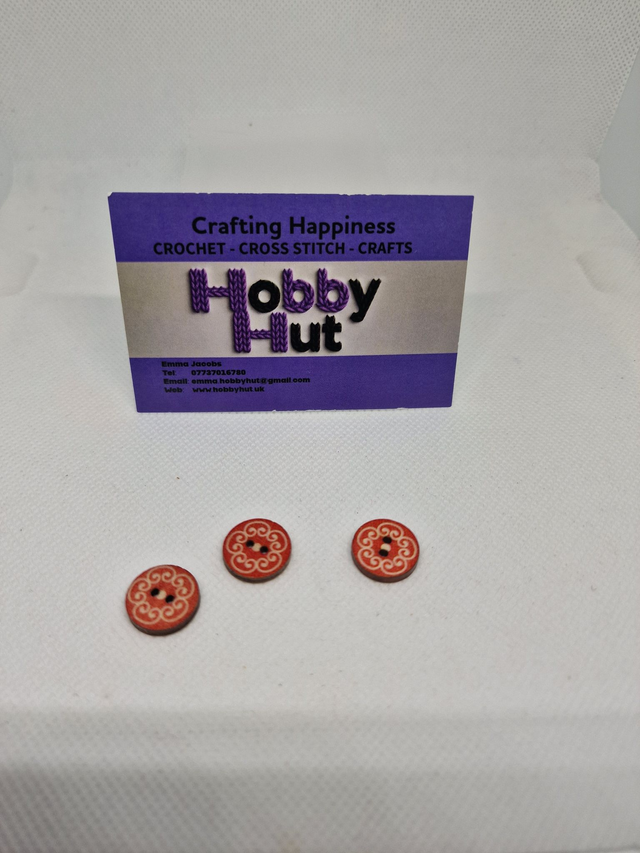 Vintage Style Buttons (1) 1.5cm