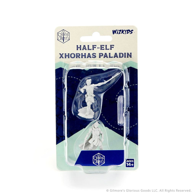Critical Role: Half Elf Xhorhas Paladin Unpainted Miniature