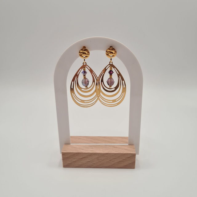 Liya doré (Boucles d'oreilles)