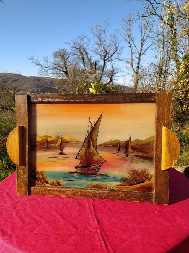 Pateau peinture sous-verre 