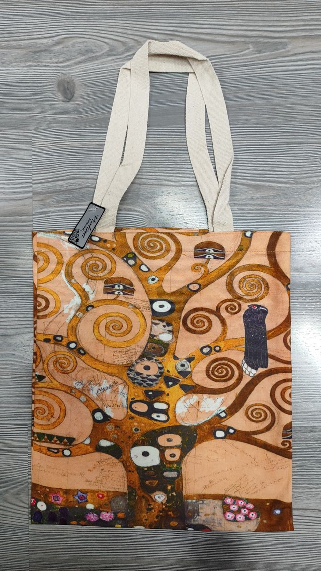 Borsa Shopper tote Albero della vita di Klimt