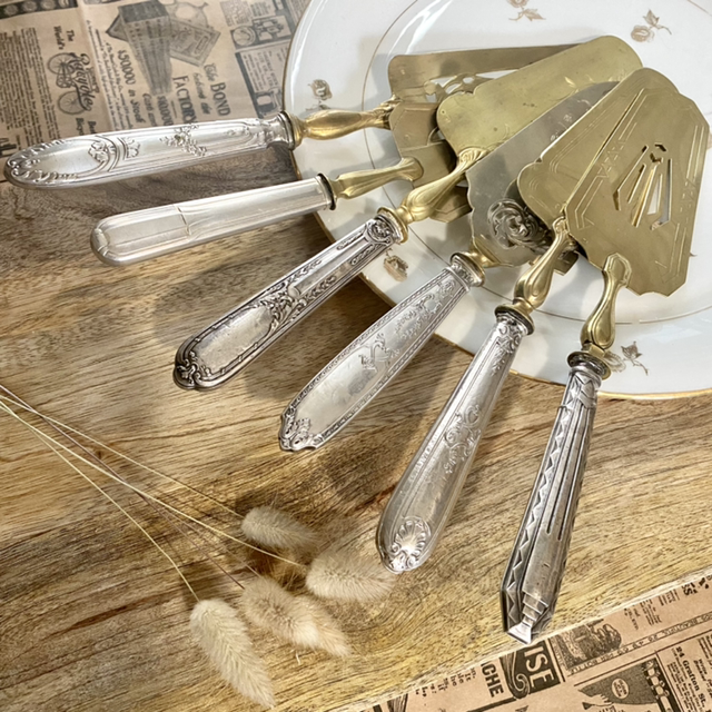 Pelle à tarte à Personnaliser Argent/laiton