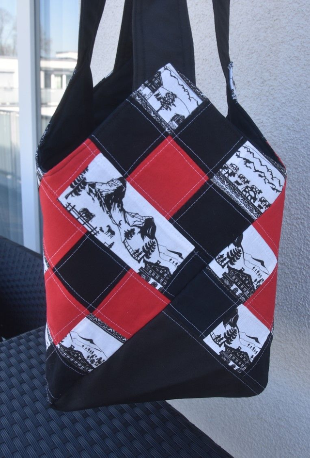 Shopper- und Badetasche Matterhorn inkl. separates Täschchen Matterhorn aus Baumwolle