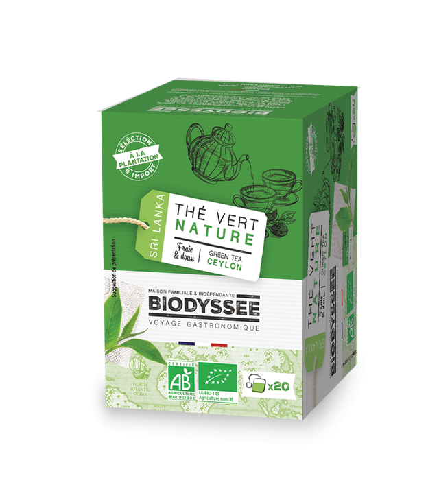 The Vert Nature de Ceylan Bio (20 Sachets) - Biodyssée